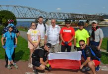 Rajd rowerowy wzdłuż Wisły