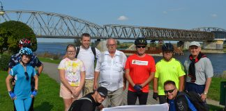 Rajd rowerowy wzdłuż Wisły