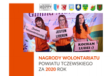Trwa nabór kandydatów do Nagród Wolontariatu Powiatu Tczewskiego za 2020 rok