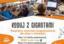 Koduj z gigantami – warsztaty programowania dla dzieci i młodzieży