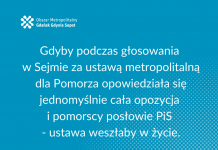 Jak pomorscy posłowie zagłosują w sprawie ustawy metropolitalnej?