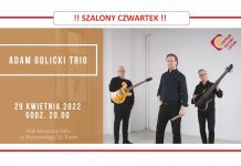 Koncert Adam Golicki Trio – dzisiaj kupisz tańsze bilety!