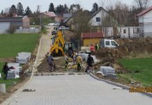 Prace drogowe przy ulicy Retmańskiej