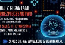 Wrzesień pod znakiem programowania i bezpieczeństwa w sieci, dzięki warsztatom dla dzieci i młodzieży „Koduj z Gigantami: Cyberbezpieczeństwo