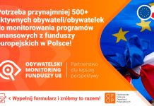 Obywatelski monitoring funduszy europejskich – nie przegap!