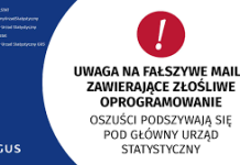 Uwaga – oszuści nadal podszywają się pod GUS