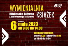 Wymienialnia książek – 6 maja