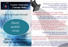 Konkurs poetycko – literacki „Świat wokół mnie” – zgłoszenia do 24 kwietnia