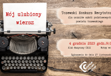 Tczewski Konkurs Recytatorski „Mój ulubiony wiersz” – zgłoszenia do 27 listopada