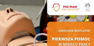 Bezpłatne szkolenie – “Pierwsza pomoc w miejscu pracy” – 6 grudnia