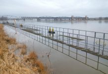 Stan ostrzegawczy na Wiśle w Tczewie