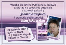 Spotkanie autorskie z tczewską pisarką Joanną Szczyburą