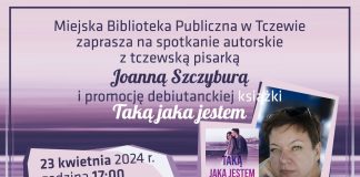Spotkanie autorskie z tczewską pisarką Joanną Szczyburą