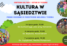 Kultura w sąsiedztwie – czyli pikniki rodzinne w przestrzeni miejskiej Tczewa – 14 lipca