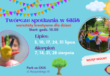 Twórcze spotkanie w CKiS i Biblioteka plenerowa – 31 lipca