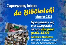 Twórcze spotkanie w CKiS i zajęcia w mediatece – 7 sierpnia