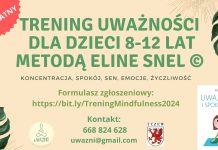 Spotkanie informacyjne dla rodziców przed treningiem uważności metodą Eline Snel – 2 października