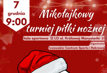 Mikołajkowy Turniej Piłki Nożnej Szkół Podstawowych – zgłoszenia do 5 grudnia