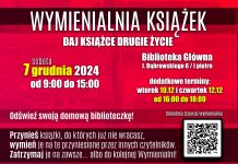 Wymienialnia Książek Miejskiej Biblioteki Publicznej w Tczewie zaprasza!