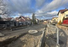 Trwa przebudowa ulicy Kossaka w Tczewie