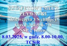 Tczewskie zawody pływackie – 8 marca