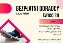 Bezpłatne doradztwo dla firm w Tczewie – 9 i 23 kwietnia
