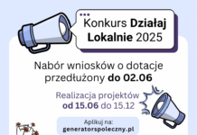 Konkurs Działaj Lokalnie 2025 – nabór przedłużony do 2 czerwca
