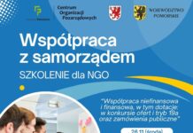 Bezpłatne szkolenie COP: współpraca organizacji z samorządem – 26 listopada w Tczewie