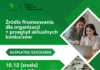 Źródła finansowania dla organizacji i aktualne konkursy – 10 grudnia bezpłatne szkolenie