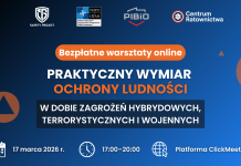 Bezpłatne warsztaty online: Praktyczny wymiar ochrony ludności w dobie współczesnych zagrożeń