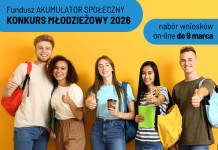 Konkurs młodzieżowy 2026 Funduszu AKUMULATOR SPOŁECZNY
