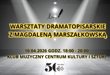Warsztaty dramatopisarskie z Magdaleną Marszałkowską – 10 kwietnia