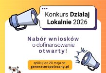 „Działaj Lokalnie” 2026 – rozpoczął się nabór wniosków