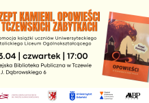 Promocja książki „Szept kamieni. Opowieść o tczewskich zabytkach” – 23 kwietnia w MBP