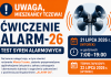 Ćwiczenie „ALARM-26” – test syren alarmowych – 21 lipca