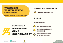 Trwa nabór do konkursu o Nagrodę Pomorską „Gryf Gospodarczy 2026”