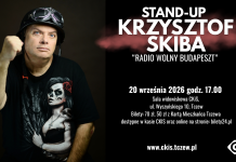 Krzysztof Skiba w programie „Radio Wolny Budapeszt” – stand-up – 20 września w CKiS