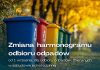 Zmiana harmonogram odbioru odpadów komunalnych – od 1 września